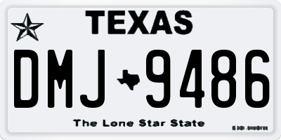 TX license plate DMJ9486