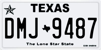 TX license plate DMJ9487