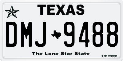 TX license plate DMJ9488