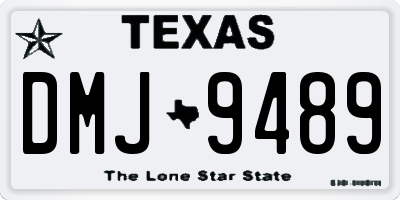 TX license plate DMJ9489