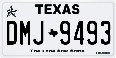 TX license plate DMJ9493
