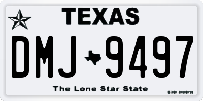 TX license plate DMJ9497