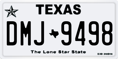 TX license plate DMJ9498