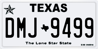 TX license plate DMJ9499