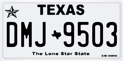 TX license plate DMJ9503