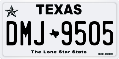 TX license plate DMJ9505