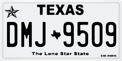 TX license plate DMJ9509