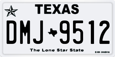 TX license plate DMJ9512