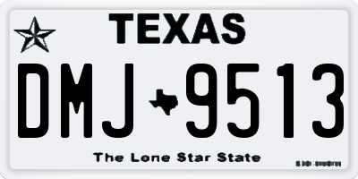 TX license plate DMJ9513