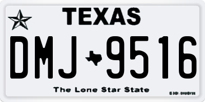 TX license plate DMJ9516