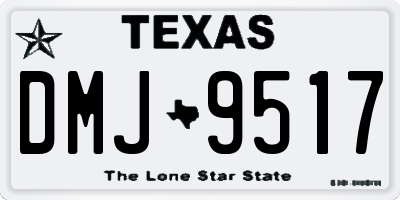 TX license plate DMJ9517