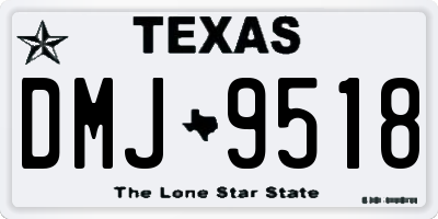 TX license plate DMJ9518