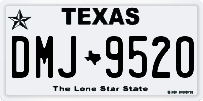 TX license plate DMJ9520