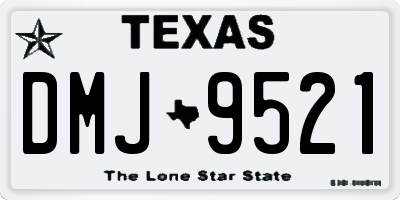 TX license plate DMJ9521
