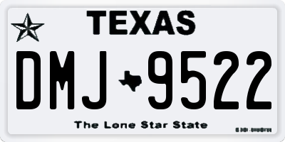 TX license plate DMJ9522