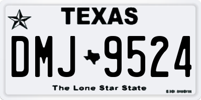 TX license plate DMJ9524
