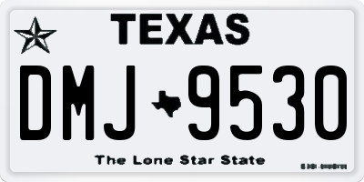 TX license plate DMJ9530