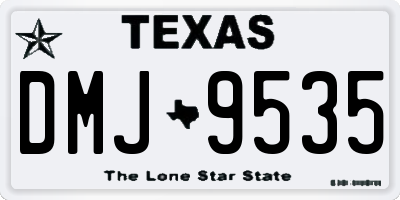 TX license plate DMJ9535
