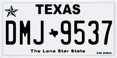 TX license plate DMJ9537