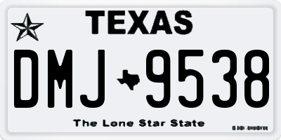 TX license plate DMJ9538