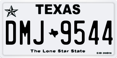 TX license plate DMJ9544
