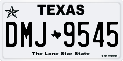 TX license plate DMJ9545