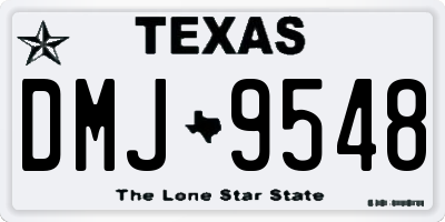 TX license plate DMJ9548