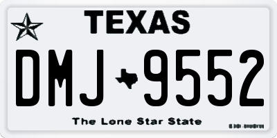 TX license plate DMJ9552