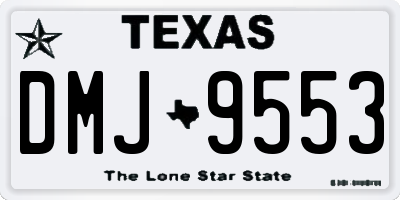 TX license plate DMJ9553