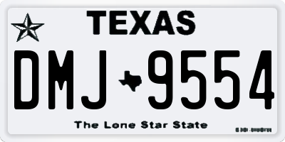 TX license plate DMJ9554