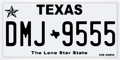 TX license plate DMJ9555
