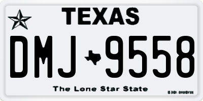 TX license plate DMJ9558