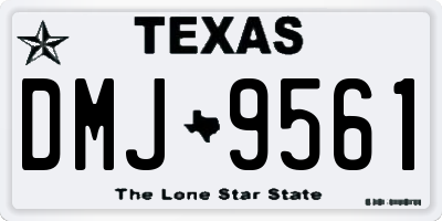 TX license plate DMJ9561