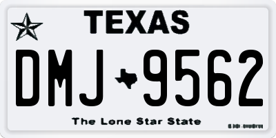 TX license plate DMJ9562