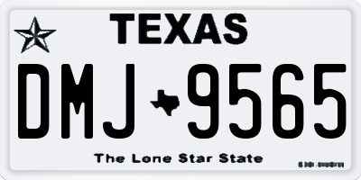 TX license plate DMJ9565
