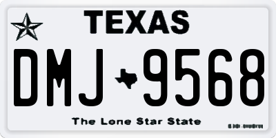 TX license plate DMJ9568