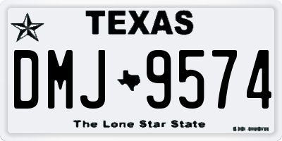 TX license plate DMJ9574