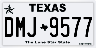 TX license plate DMJ9577
