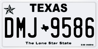 TX license plate DMJ9586