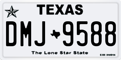 TX license plate DMJ9588