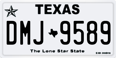 TX license plate DMJ9589