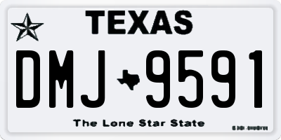 TX license plate DMJ9591