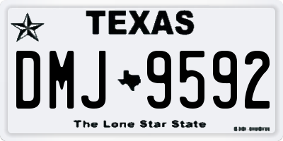 TX license plate DMJ9592