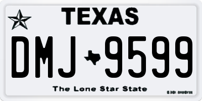 TX license plate DMJ9599
