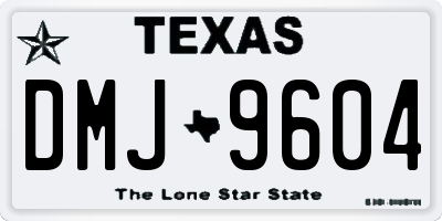 TX license plate DMJ9604