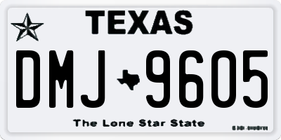 TX license plate DMJ9605