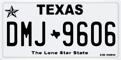 TX license plate DMJ9606