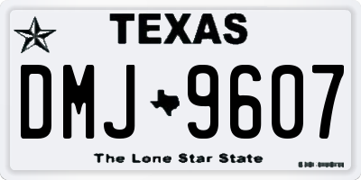 TX license plate DMJ9607