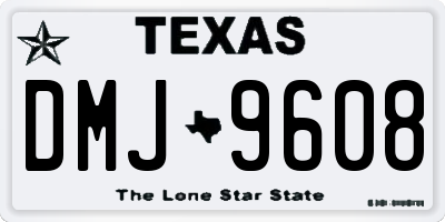 TX license plate DMJ9608