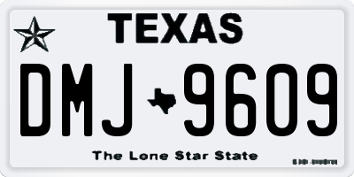 TX license plate DMJ9609